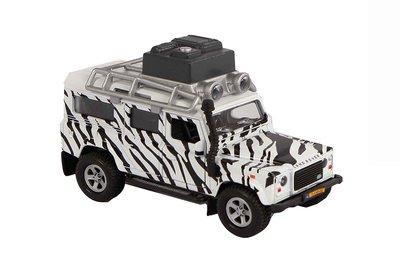 Herrie Zeg opzij gedragen Miniatuur Landrover Defender Safari (Wit)