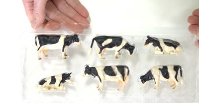 speelgoed koeien 6 zwartbont